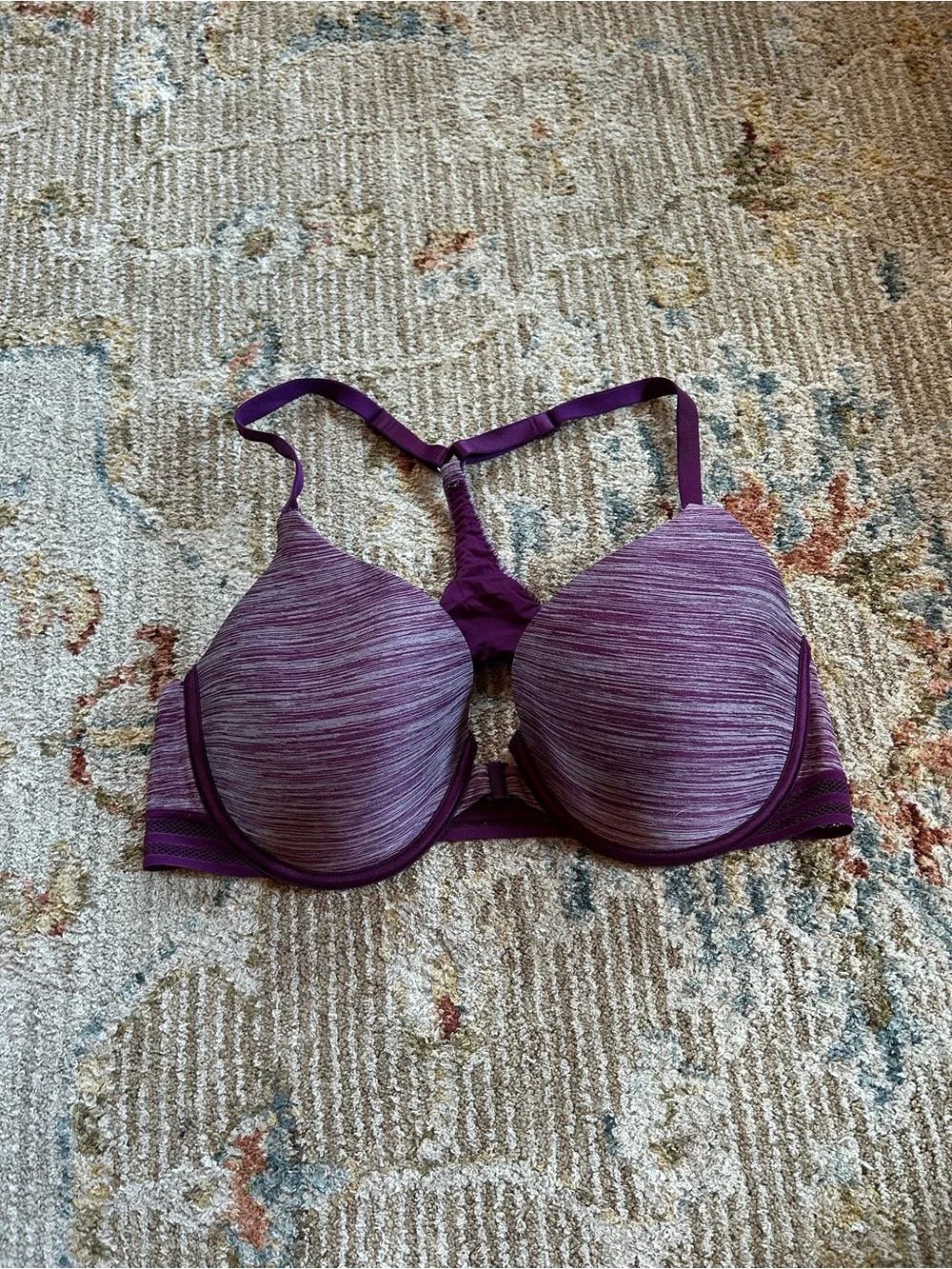 Victoria's Secret Purple Heathered Racerback Bra